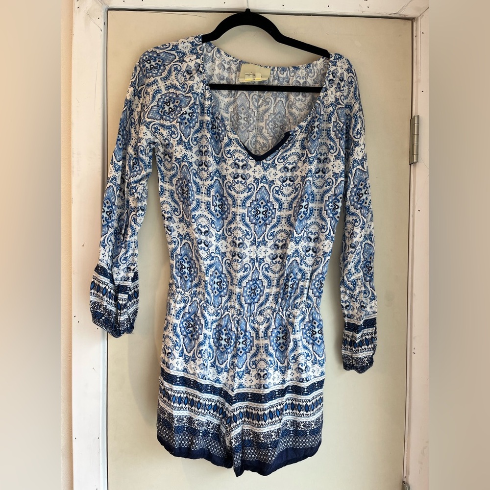 Paisley romper, size small, Anthropologie